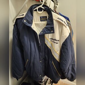 Vintage 1990s Goodyear Racing Puffer Jacket (Large) [SOLD]